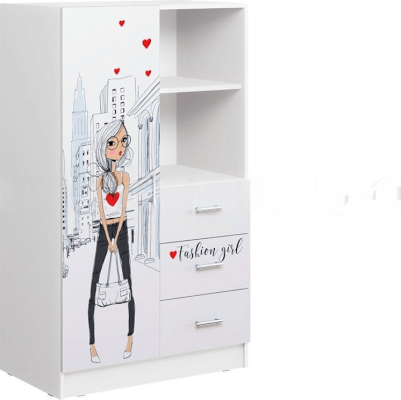 Шкаф комбинированный Вега Girl (Миф)
